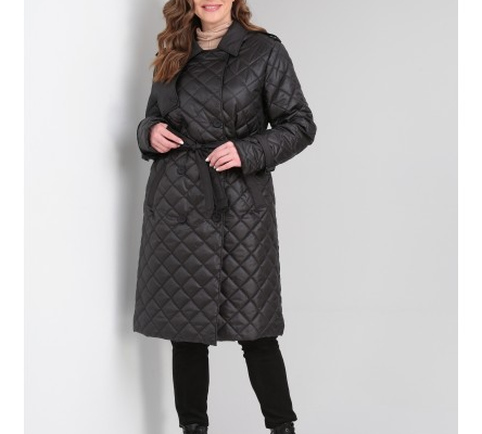 стеганное пальто