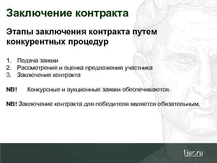 Заключение и исполнение государственного контракта
