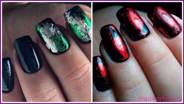 Маникюр с фольгой 2019, фото — свежая подборка