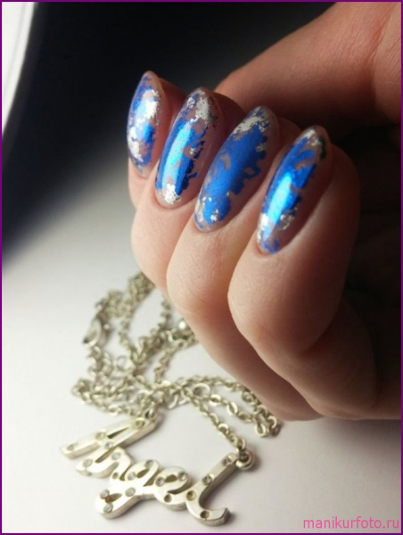Маникюр с фольгой 2019, фото — свежая подборка