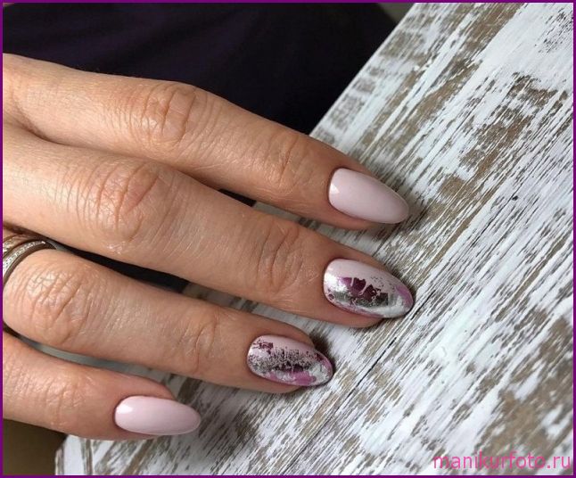 Маникюр с фольгой 2019, фото — свежая подборка