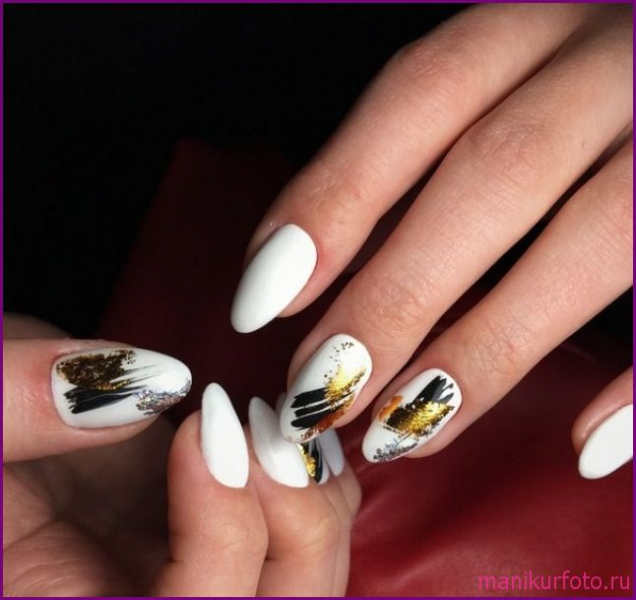 Маникюр с фольгой 2019, фото — свежая подборка