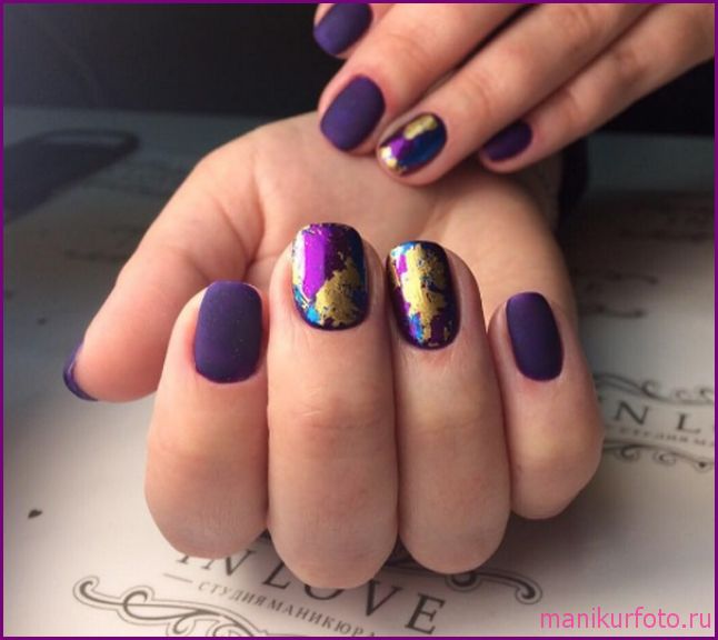 Маникюр с фольгой 2019, фото — свежая подборка