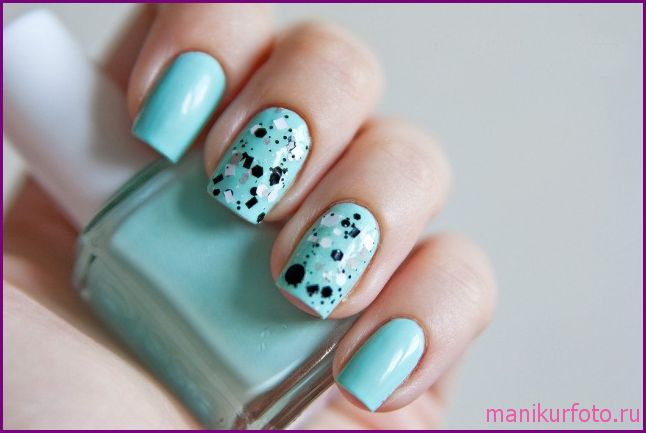 Мятный маникюр, фото — свежая подборка