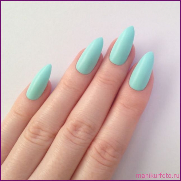 Мятный маникюр, фото — свежая подборка