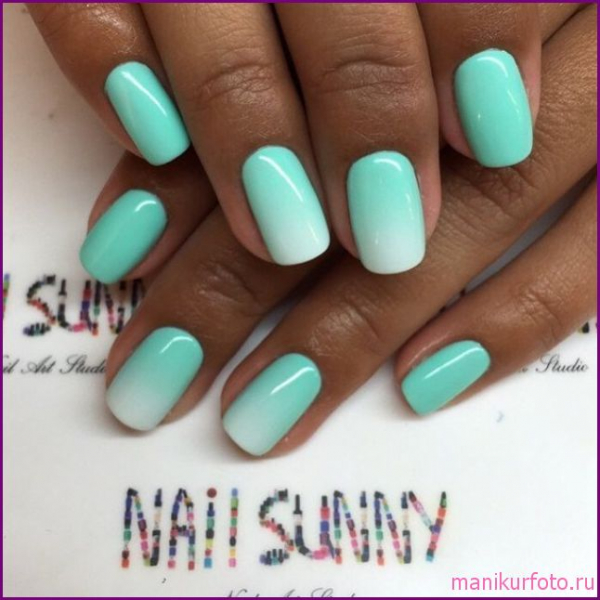 Мятный маникюр, фото — свежая подборка