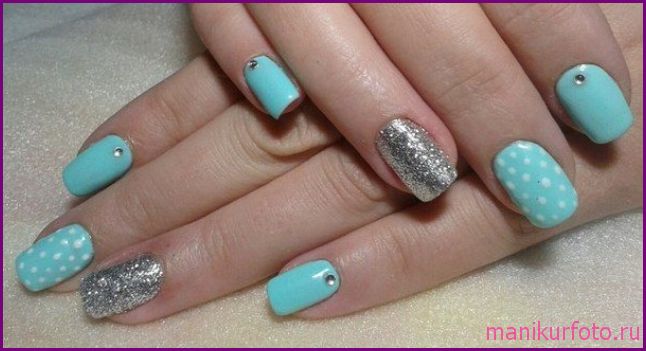 Мятный маникюр, фото — свежая подборка