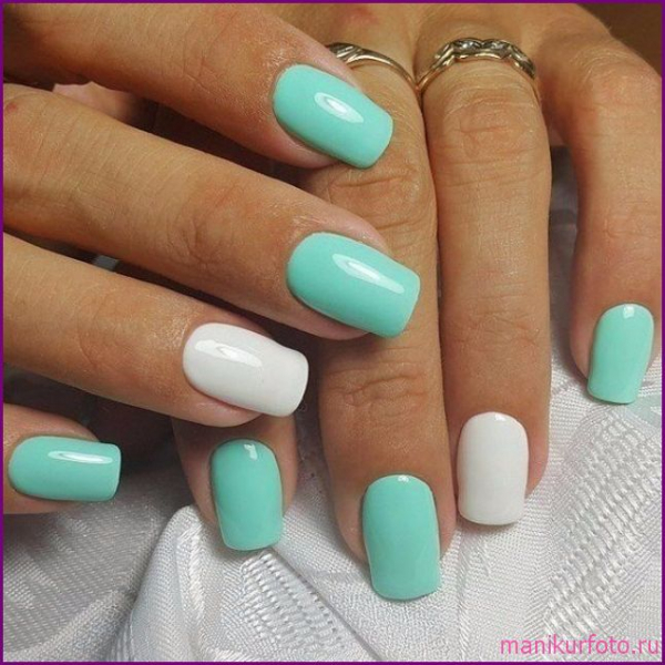 Мятный маникюр, фото — свежая подборка