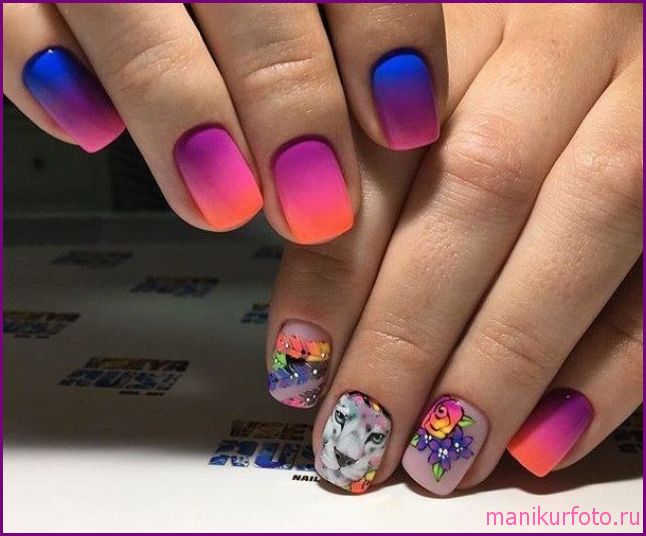 Модный градиентный маникюр, фото — свежая подборка